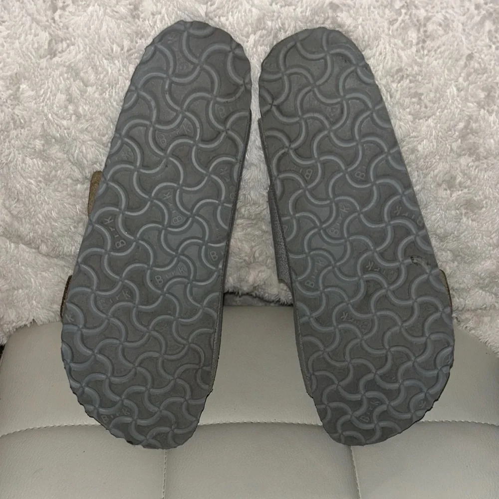 Birkenstock Metallic Gray Sandals - Picture 9 of 9